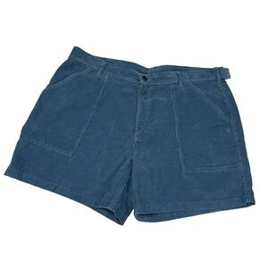 Patagonia Organic Cotton Corduroy Utility Shorts Blue Hiking Outdoors Mens Sz 40